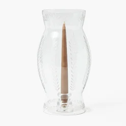Engraved Glass Lantern