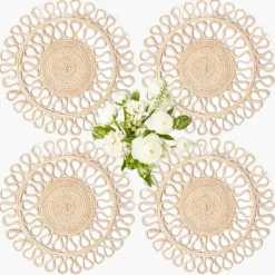 Estella Woven Round Placemats (Set of 4)