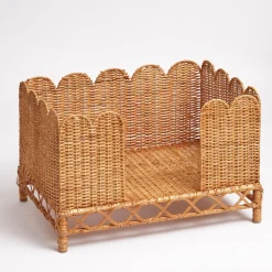 Ethel Rattan Dog Bed