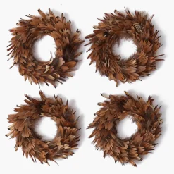 Feather Wreath (Set of 4)