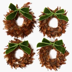 Feather Wreath (Set of 4)