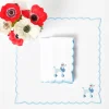 Fifi Blue Poodle Linen Napkins (Set of 4)
