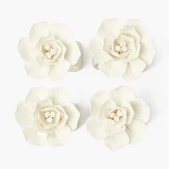Fiore Porcelain Napkin Rings (Set of 4)