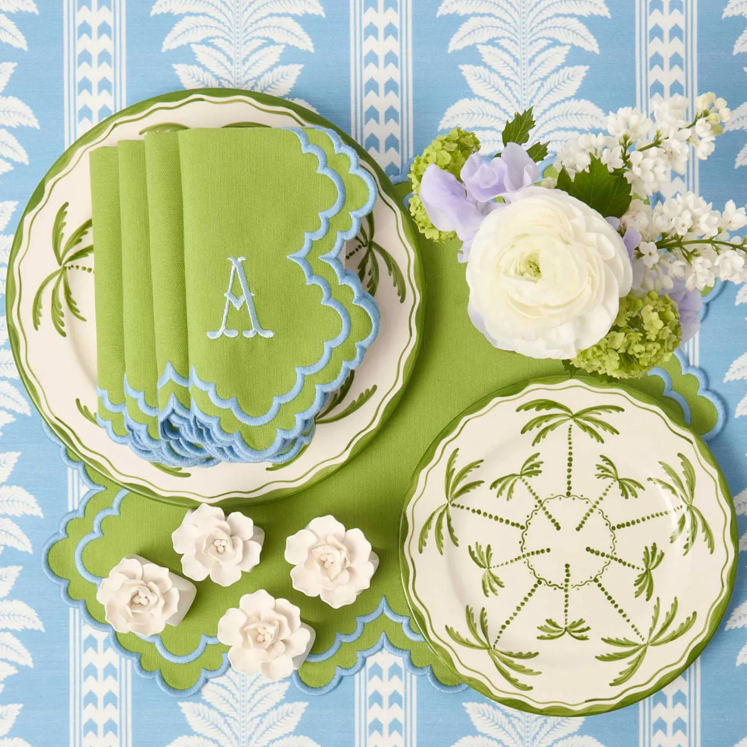 Fiore Porcelain Napkin Rings (Set of 4)