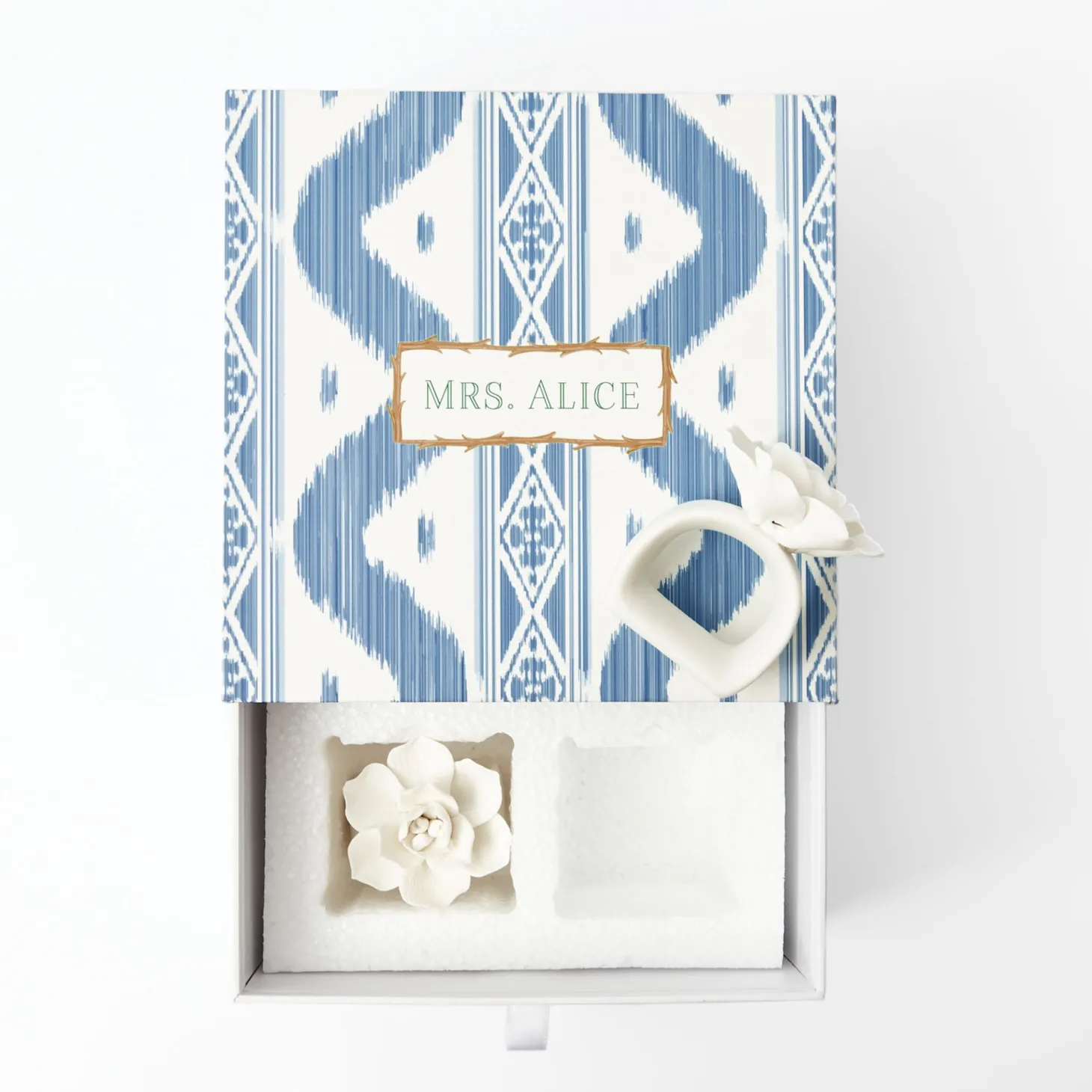 Fiore Porcelain Napkin Rings (Set of 4)