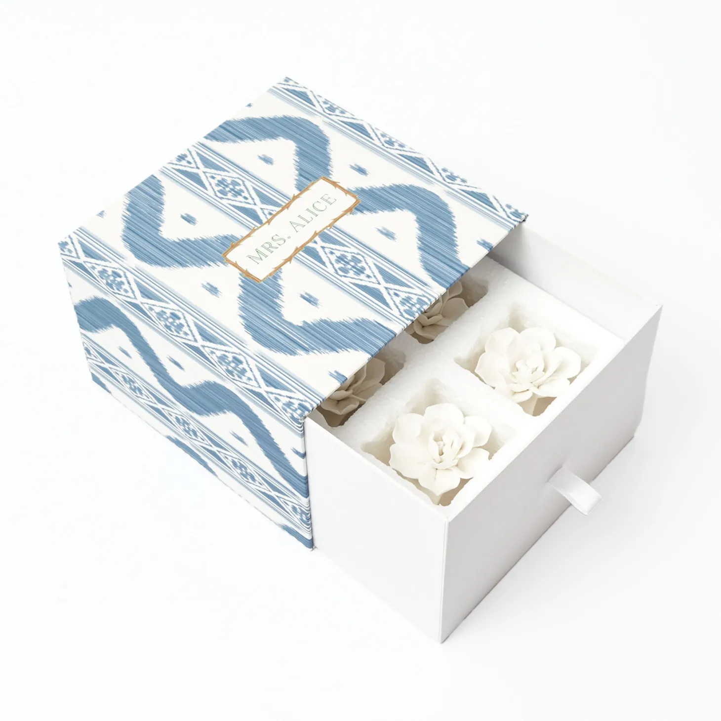 Fiore Porcelain Napkin Rings (Set of 4)