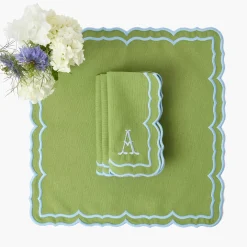 Fleur Green Napkins (Set of 4)