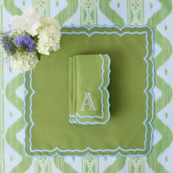 Fleur Green Napkins (Set of 4)
