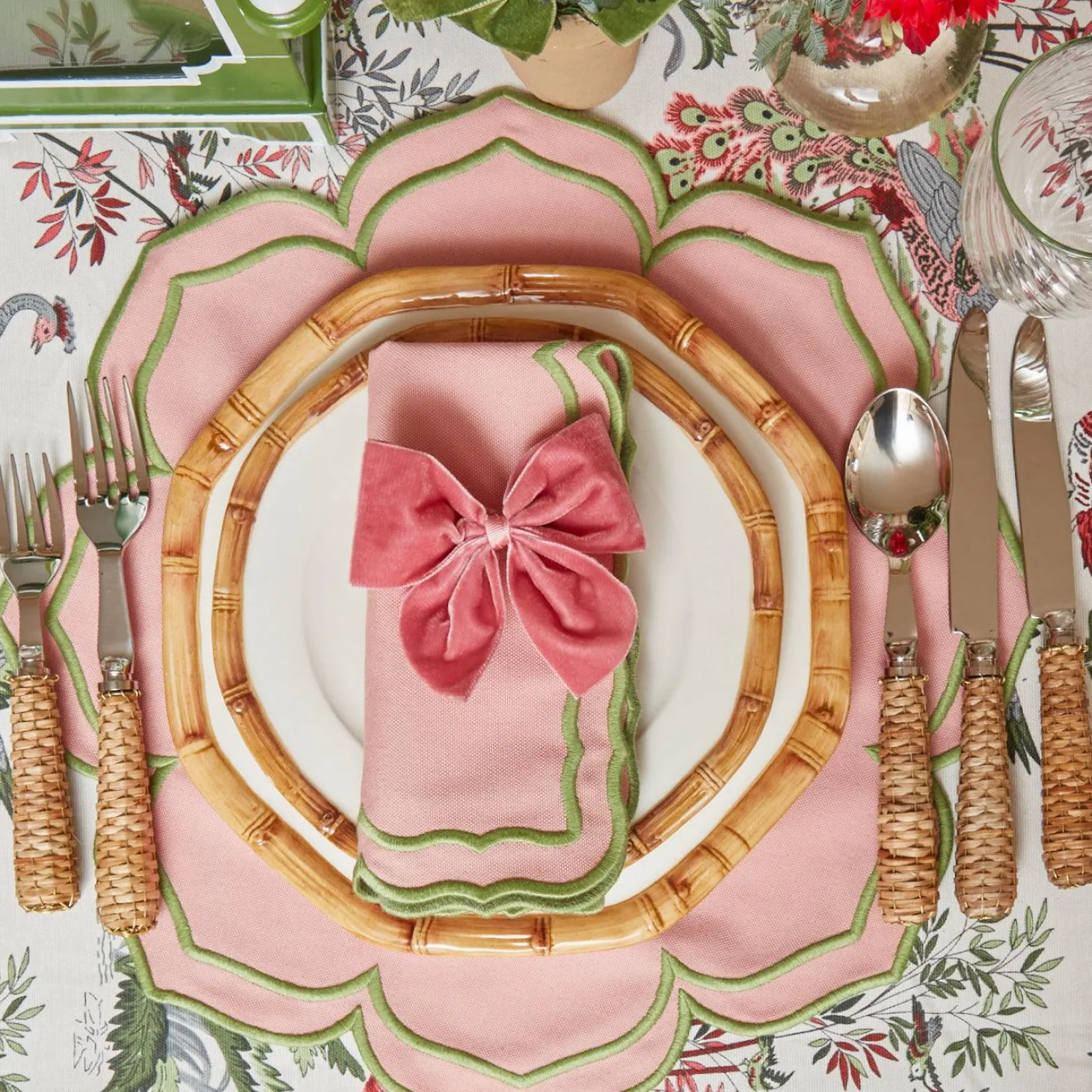 Fleur Pink Napkins (Set of 4)
