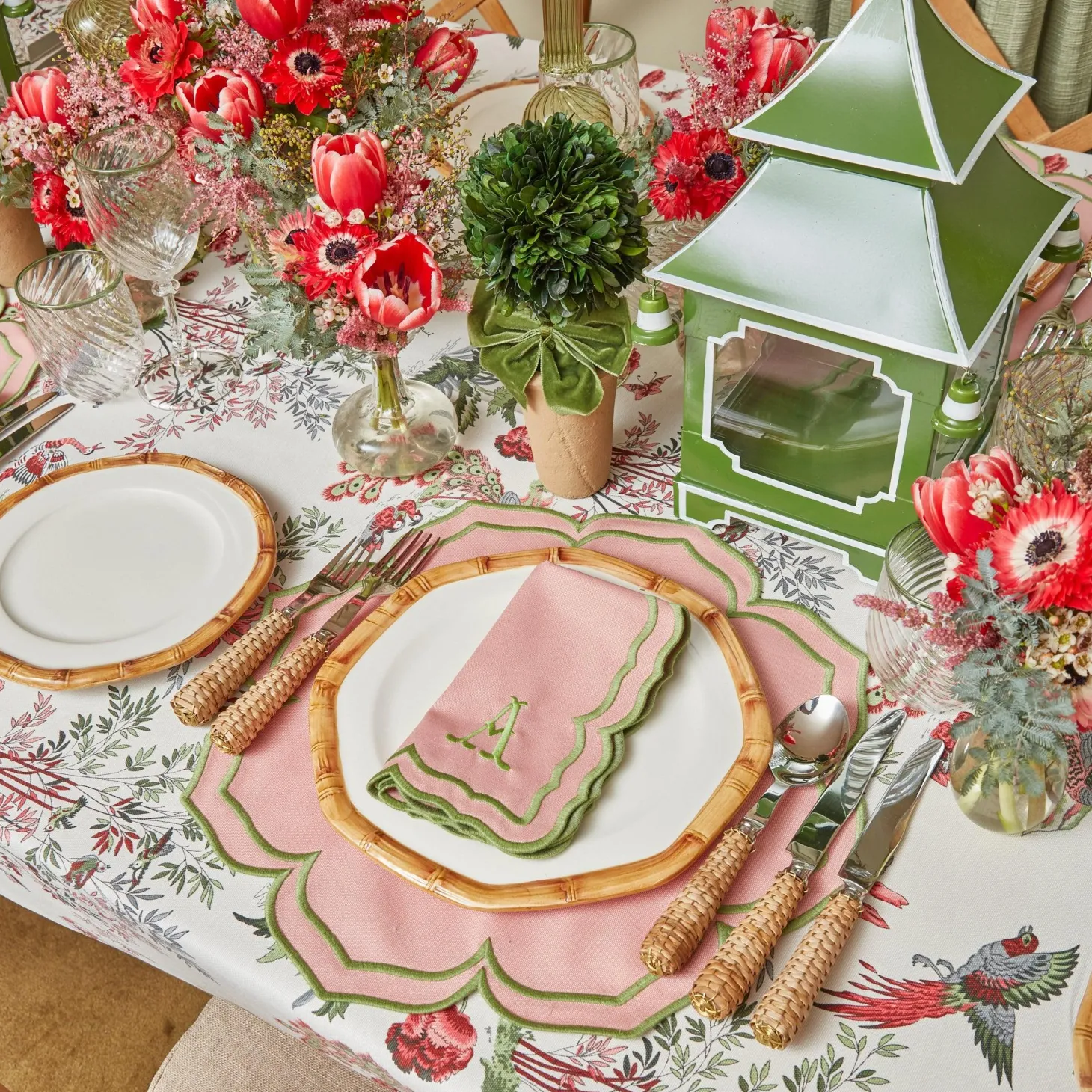 Fleur Pink Napkins (Set of 4)