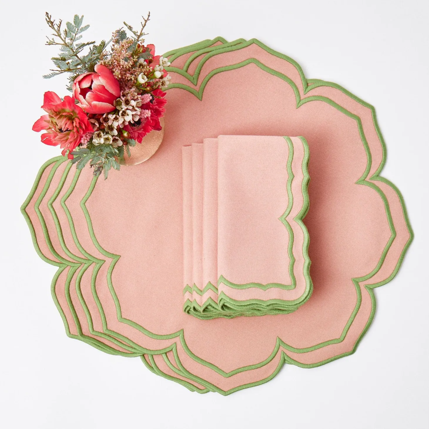 Fleur Pink Napkins (Set of 4)