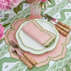 Fleur Pink Placemats & Napkins (Set of 4)
