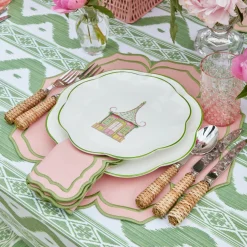 Fleur Pink Placemats & Napkins (Set of 4)