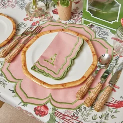 Fleur Pink Placemats & Napkins (Set of 4)