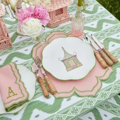 Fleur Pink Placemats & Napkins (Set of 4)
