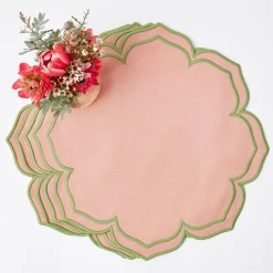 Fleur Pink Placemats & Napkins (Set of 4)
