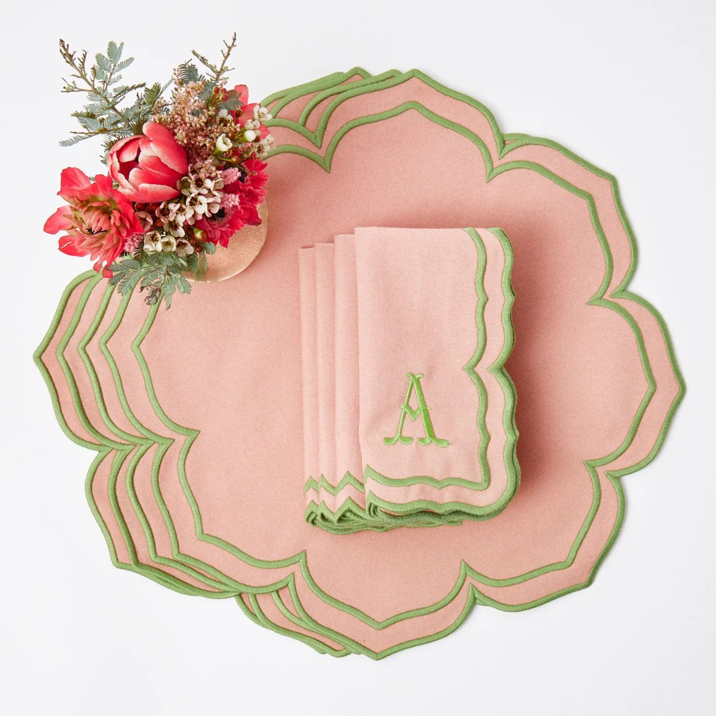 Fleur Pink Placemats (Set of 4)