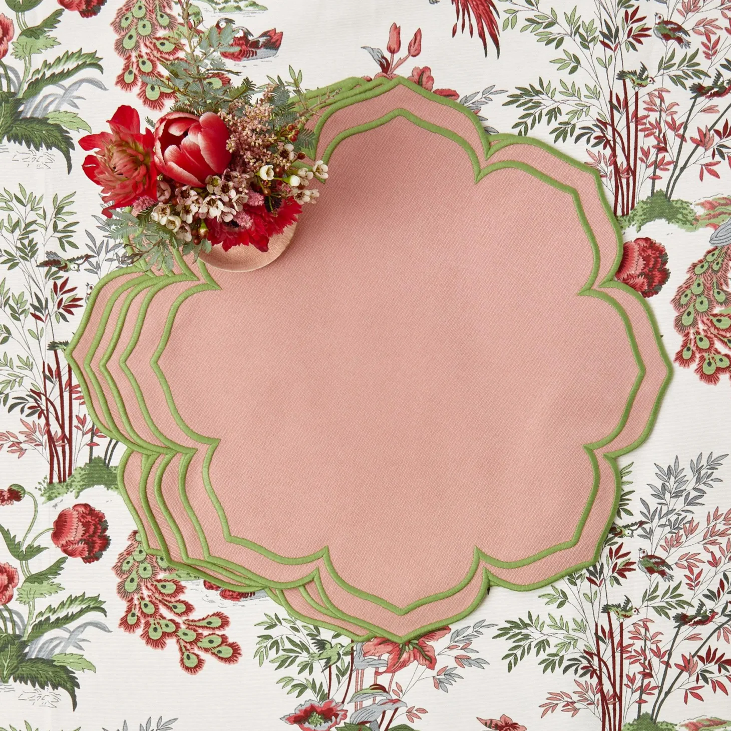 Fleur Pink Placemats (Set of 4)