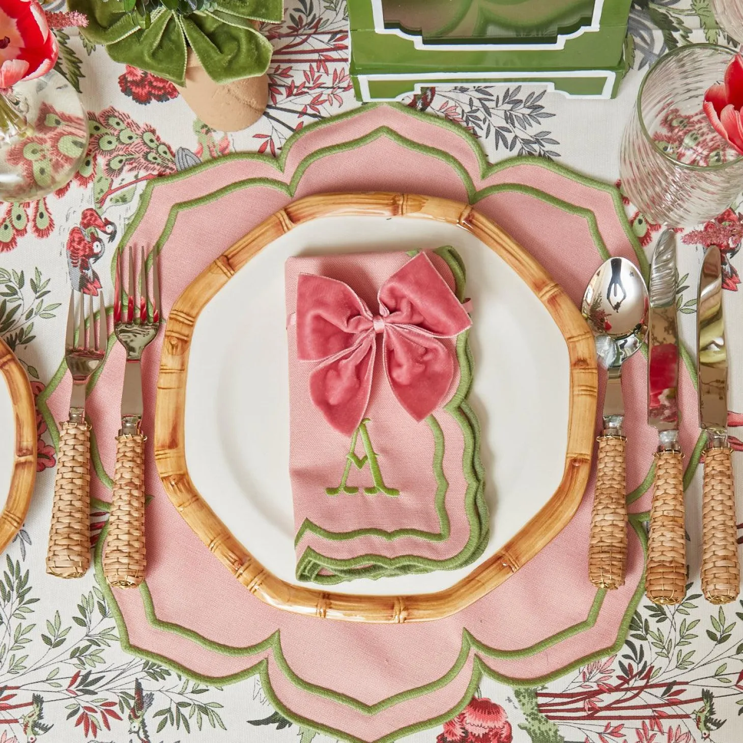 Fleur Pink Placemats (Set of 4)