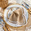 Fleur Sand Placemats & Napkins (Set of 4)