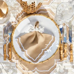 Fleur Sand Placemats & Napkins (Set of 4)