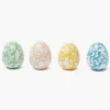 Floral Tole Eggs (Set of 4)