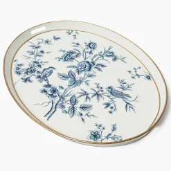 Floral Tole Oval Tray