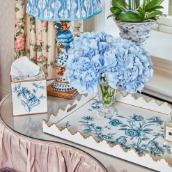 Floral Tole Tissue Box