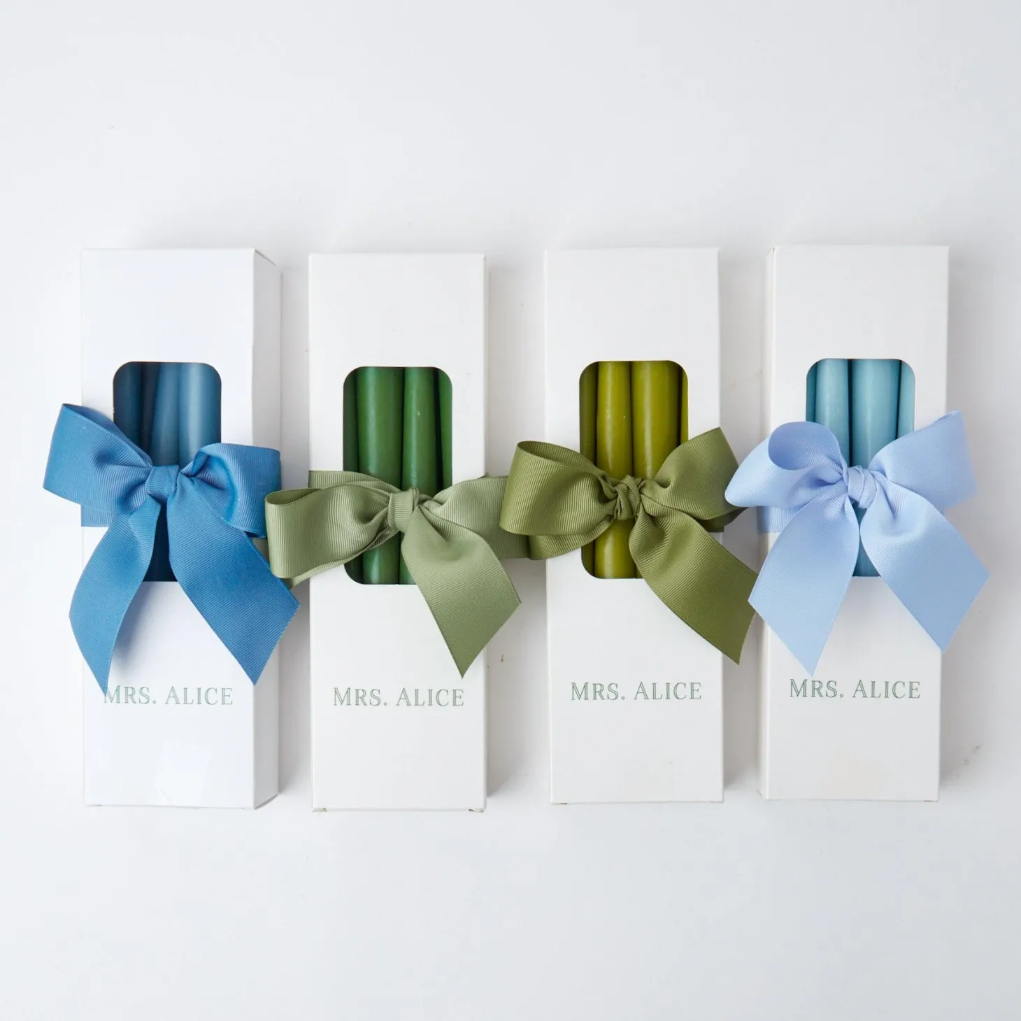 Forest Green Candles (Set of 8)