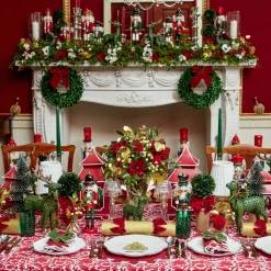 Forest Green Rattan Reindeer Family