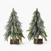 Frosted Fir Trees (Pair)
