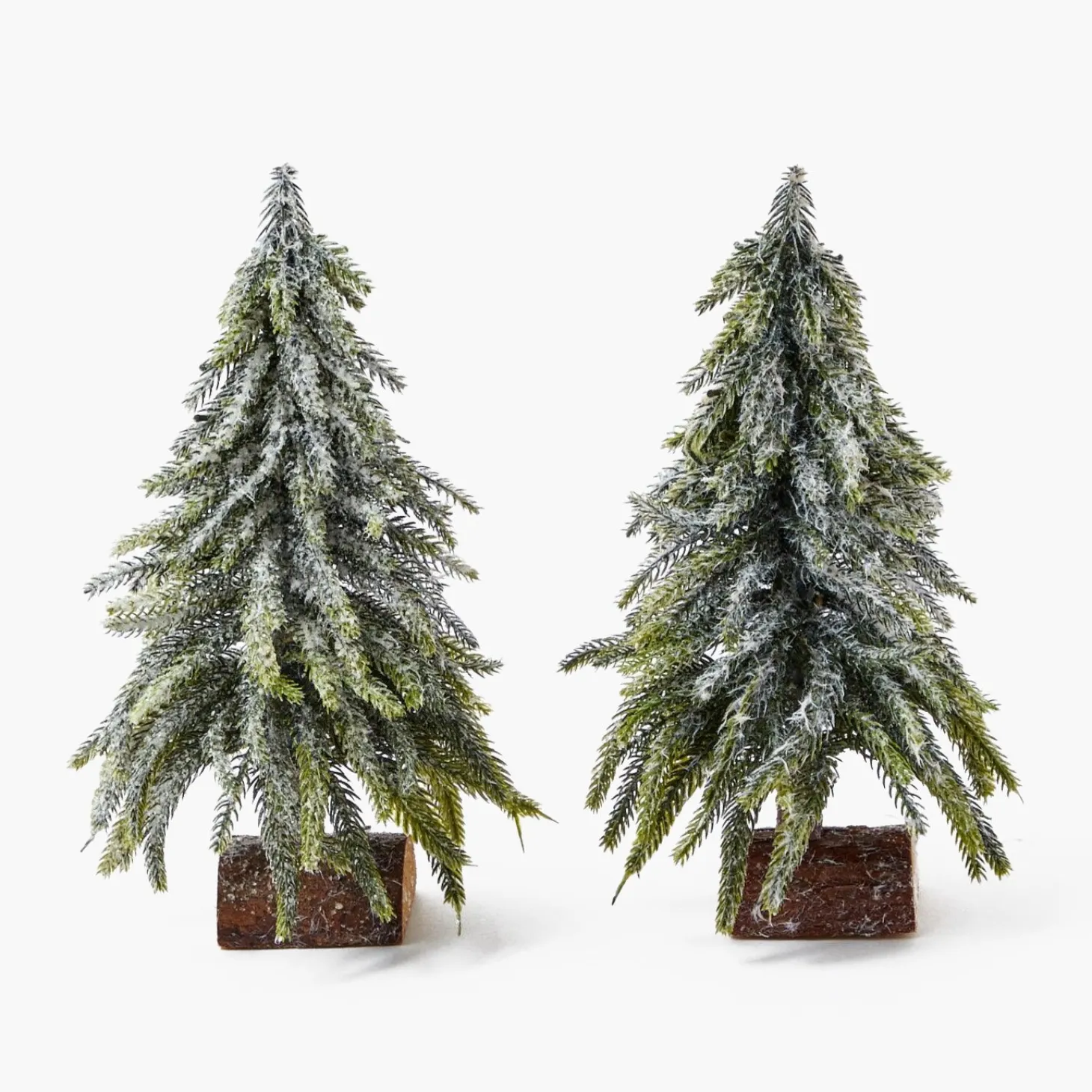 Frosted Fir Trees (Pair)