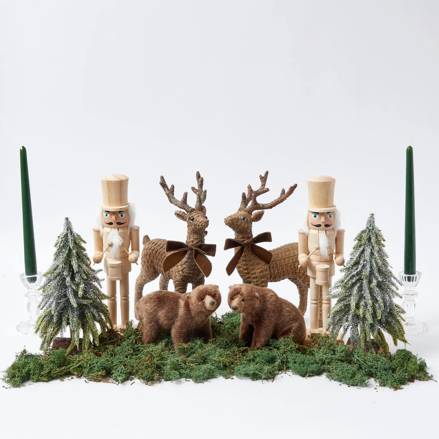 Frosted Fir Trees (Pair)
