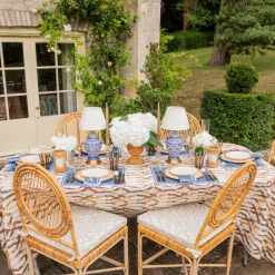 Geometric Bamboo Dinner Plate (Set of 4)