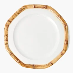 Geometric Bamboo Dinner Plate