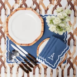Geometric Bamboo Dinner Plate