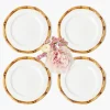 Geometric Bamboo Starter Plate (set of 4)