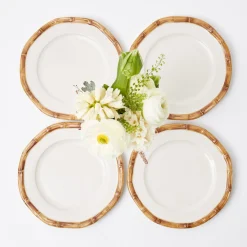 Geometric Bamboo Starter Plate (set of 4)