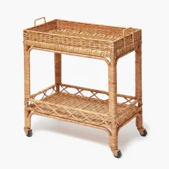Giovanni Rattan Bar Cart