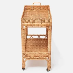 Giovanni Rattan Bar Cart