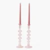 Gisele Pink Candle Holder (Pair)