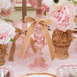 Gisele Pink Candle Holder (Pair)