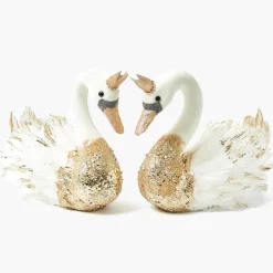 Giselle Glitter Swan (Pair)