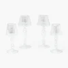 Glass Lantern Tea Light Holder Set