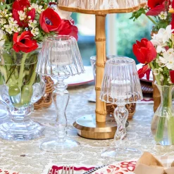 Glass Lantern Tea Light Holder Set