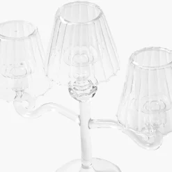 Glass Lantern Tealight Candleabra