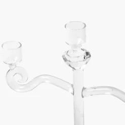 Glass Lantern Tealight Candleabra