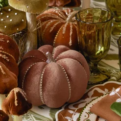 Glitter Velvet Pumpkin Family