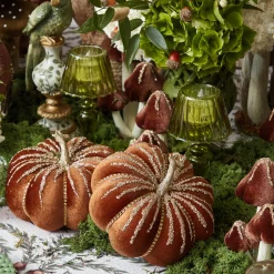 Glitter Velvet Pumpkin Family