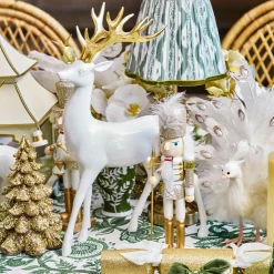 Gold Glitter Nutcracker (Pair)